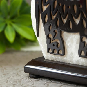 Соляной светильник с диммером "Слон малый" Е14 15Вт 2-3 кг белая соль 18х8х16 см Соляной светильник с диммером "Слон малый" Е14 15Вт 2-3 кг белая соль 18х8х16 см