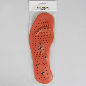 Стельки для обуви, универсальные, массажные, дышащие, 35-46 р-р, пара, цвет коричневый Стельки для обуви, универсальные, массажные, дышащие, 35-46 р-р, пара, цвет коричневый