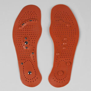 Стельки для обуви, универсальные, массажные, дышащие, 35-46 р-р, пара, цвет коричневый Стельки для обуви, универсальные, массажные, дышащие, 35-46 р-р, пара, цвет коричневый