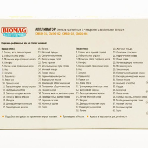 Стельки магнитные с четырьмя массажными зонами 41-46 СМБФ -01–04 Стельки магнитные с четырьмя массажными зонами 41-46 СМБФ -01–04