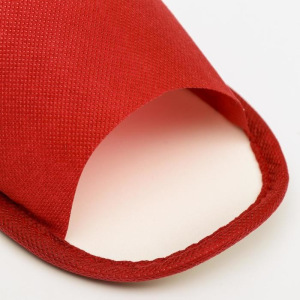 Тапочки с открытым мысом БОРДОВЫЕ "Боббер" Classic 20 пар уп Тапочки с открытым мысом БОРДОВЫЕ "Боббер" Classic 20 пар уп