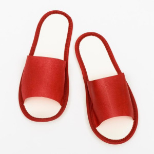 Тапочки с открытым мысом БОРДОВЫЕ "Боббер" Classic 20 пар уп Тапочки с открытым мысом БОРДОВЫЕ "Боббер" Classic 20 пар уп