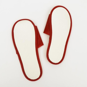 Тапочки с открытым мысом БОРДОВЫЕ "Боббер" Classic 20 пар уп Тапочки с открытым мысом БОРДОВЫЕ "Боббер" Classic 20 пар уп