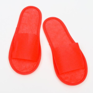 Тапочки с открытым мысом КРАСНЫЕ "Боббер" Стандарт 20 пар уп Тапочки с открытым мысом КРАСНЫЕ "Боббер" Стандарт 20 пар уп