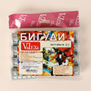 Термобигуди с фиксатором, d = 2,1 см, 8 шт, цвет МИКС Термобигуди с фиксатором, d = 2,1 см, 8 шт, цвет МИКС