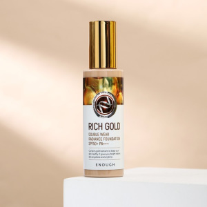 Тональный крем с частичками золота ENOUGH Rich Gold Double Wear Radiance Foundation SPF50+ P, 100 г Тональный крем с частичками золота ENOUGH Rich Gold Double Wear Radiance Foundation SPF50+ P, 100 г