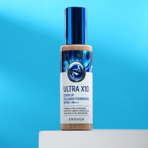Тональный крем с коллагеном ENOUGH Ultra X10 Cover Up Collagen Foundation SPF50+ PA+++, тон 21, 100 г Тональный крем с коллагеном ENOUGH Ultra X10 Cover Up Collagen Foundation SPF50+ PA+++, тон 21, 100 г