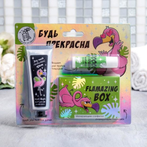 Travel набор "Будь прекрасна", крем для рук, бальзам для губ, матирующие салфетки Travel набор "Будь прекрасна", крем для рук, бальзам для губ, матирующие салфетки