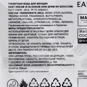 Туалетная вода женская Easy Dream In Blossom, 100 мл Туалетная вода женская Easy Dream In Blossom, 100 мл