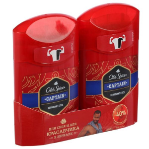 Твёрдый дезодорант Old Spice Captain, 2 шт. по 50 мл Твёрдый дезодорант Old Spice Captain, 2 шт. по 50 мл