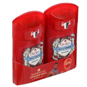 Твёрдый дезодорант Old Spice Wolfthorn, 2 шт. по 50 мл Твёрдый дезодорант Old Spice Wolfthorn, 2 шт. по 50 мл