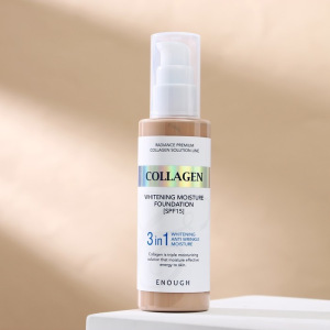 Увлажняющий тональный крем с коллагеном ENOUGH Collagen 3 in1 Whitening Moisture Foundation S, оттенок № 13, 100 мл Увлажняющий тональный крем с коллагеном ENOUGH Collagen 3 in1 Whitening Moisture Foundation S, оттенок № 13, 100 мл