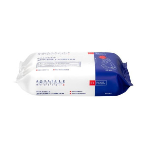 Влажные салфетки AQUAELLE MEDICAL, детские, с клапаном 60 шт. Влажные салфетки AQUAELLE MEDICAL, детские, с клапаном 60 шт.