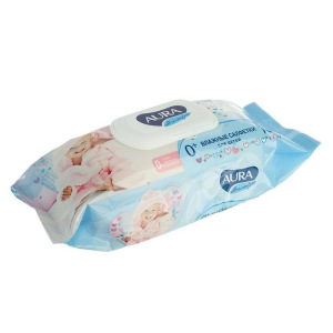 Влажные салфетки Aura Ultra Comfort, детские, гипоаллергенные, 100 шт. Влажные салфетки Aura Ultra Comfort, детские, гипоаллергенные, 100 шт.