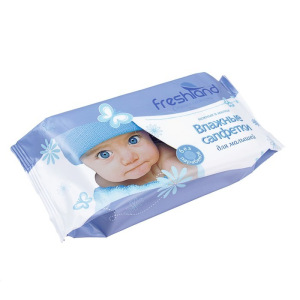 Влажные салфетки Freshland, для детей, 60 шт. Влажные салфетки Freshland, для детей, 60 шт.