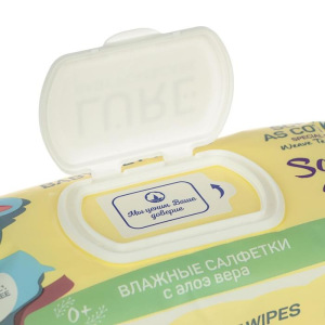 Влажные салфетки Lure детские, с крышкой, 120 шт. Влажные салфетки Lure детские, с крышкой, 120 шт.