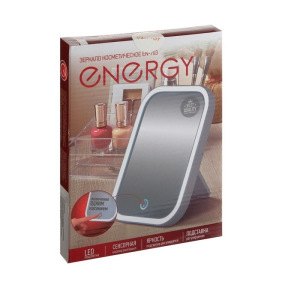 Зеркало ENERGY EN-703, LED подсветка регулируемая, 14 х 19 см, 4хААА Зеркало ENERGY EN-703, LED подсветка регулируемая, 14 х 19 см, 4хААА
