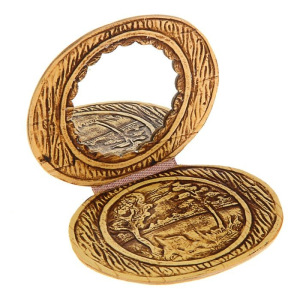 Зеркало на шарнирах, микс, береста Зеркало на шарнирах, микс, береста