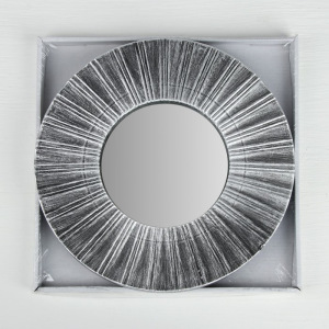 Зеркало настенное «Лучи», d зеркальной поверхности 12 см, цвет «состаренное серебро» Зеркало настенное «Лучи», d зеркальной поверхности 12 см, цвет «состаренное серебро»