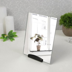 Зеркало настольное «Блик», зеркальная поверхность 15 × 19,5 см, цвет чёрный Зеркало настольное «Блик», зеркальная поверхность 15 × 19,5 см, цвет чёрный