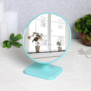 Зеркало настольное, d зеркальной поверхности 16,5 см, МИКС Зеркало настольное, d зеркальной поверхности 16,5 см, МИКС