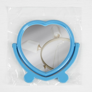 Зеркало настольное, с рамкой под фотографию, двустороннее, зеркальная поверхность — 12,7 × 13 см, МИКС Зеркало настольное, с рамкой под фотографию, двустороннее, зеркальная поверхность — 12,7 × 13 см, МИКС