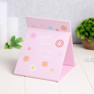 Зеркало настольное, зеркальная поверхность 10,5 × 15,5 см, цвет МИКС Зеркало настольное, зеркальная поверхность 10,5 × 15,5 см, цвет МИКС