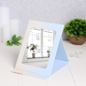 Зеркало настольное, зеркальная поверхность 10,5 × 15,5 см, цвет МИКС Зеркало настольное, зеркальная поверхность 10,5 × 15,5 см, цвет МИКС