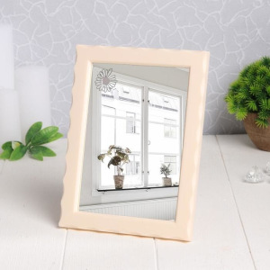 Зеркало настольное, зеркальная поверхность 12 × 17 см, цвет МИКС Зеркало настольное, зеркальная поверхность 12 × 17 см, цвет МИКС