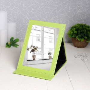 Зеркало настольное, зеркальная поверхность 12,5 × 18,5 см, цвет МИКС Зеркало настольное, зеркальная поверхность 12,5 × 18,5 см, цвет МИКС