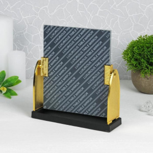 Зеркало настольное, зеркальная поверхность 15 × 17,5 см, цвет золотой Зеркало настольное, зеркальная поверхность 15 × 17,5 см, цвет золотой