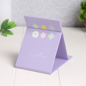 Зеркало настольное, зеркальная поверхность 6 × 9,9 см, цвет МИКС Зеркало настольное, зеркальная поверхность 6 × 9,9 см, цвет МИКС