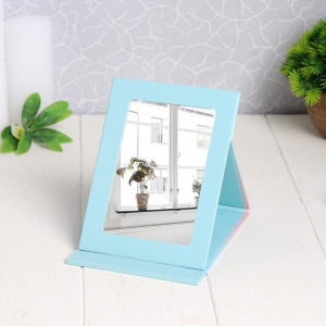 Зеркало настольное, зеркальная поверхность 8 × 11,5 см, цвет МИКС Зеркало настольное, зеркальная поверхность 8 × 11,5 см, цвет МИКС