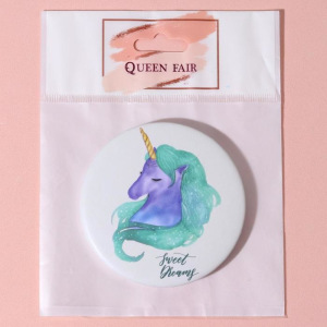 Зеркало складное «Единорог», МИКС Зеркало складное «Единорог», МИКС