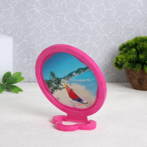 Зеркало складное-подвесное, d зеркальной поверхности 12 см, МИКС Зеркало складное-подвесное, d зеркальной поверхности 12 см, МИКС