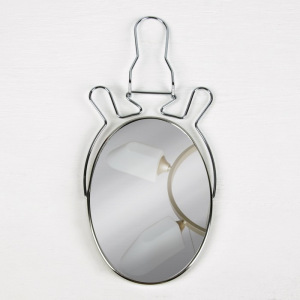 Зеркало складное-подвесное, двустороннее, с увеличением, зеркальная поверхность 11,5 × 15,5 см, цвет серебряный Зеркало складное-подвесное, двустороннее, с увеличением, зеркальная поверхность 11,5 × 15,5 см, цвет серебряный