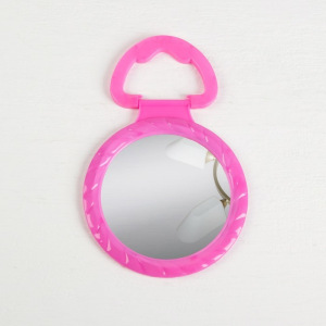 Зеркало складное-подвесное, с рамкой под фотографию, d зеркальной поверхности 12,5 см, МИКС Зеркало складное-подвесное, с рамкой под фотографию, d зеркальной поверхности 12,5 см, МИКС