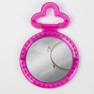 Зеркало складное-подвесное, с рамкой под фотографию, d зеркальной поверхности 8,5 см, МИКС Зеркало складное-подвесное, с рамкой под фотографию, d зеркальной поверхности 8,5 см, МИКС