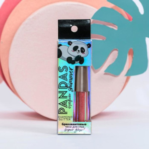Жидкие глиттерные тени Be pandastic, оттенок №4, розовый, 3 мл Жидкие глиттерные тени Be pandastic, оттенок №4, розовый, 3 мл