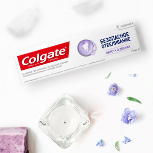 Зубная паста Colgate «Безопасное отбеливание», забота о дёснах, 75 мл Зубная паста Colgate «Безопасное отбеливание», забота о дёснах, 75 мл