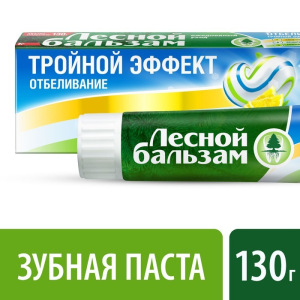 Зубная паста «Лесной бальзам», с соком лимона отбеливающая, 130 г Зубная паста «Лесной бальзам», с соком лимона отбеливающая, 130 г