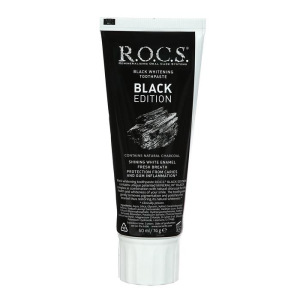 Зубная паста ROCS BLACK EDITION Черная отбеливающая", 74 гр Зубная паста ROCS BLACK EDITION Черная отбеливающая", 74 гр