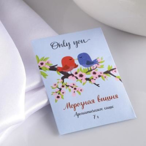 Аромасаше "Only you", морозная вишня, вес 7 г, размер 7×10.5 см Аромасаше "Only you", морозная вишня, вес 7 г, размер 7×10.5 см