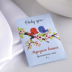 Аромасаше "Only you", морозная вишня, вес 7 г, размер 7×10.5 см Аромасаше "Only you", морозная вишня, вес 7 г, размер 7×10.5 см
