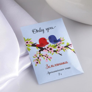 Аромасаше "Only you", земляника, вес 7 г, размер 7×10.5 см Аромасаше "Only you", земляника, вес 7 г, размер 7×10.5 см