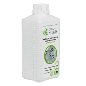 Бальзам для стирки деликатных тканей Clean home шелк и кашемир, 1л Бальзам для стирки деликатных тканей Clean home шелк и кашемир, 1л
