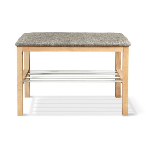 Банкетка Альберо, 670x310x490,прозрачный лак/кедровый/алюм.метал Банкетка Альберо, 670x310x490,прозрачный лак/кедровый/алюм.метал