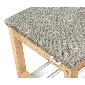 Банкетка Альберо, 670x310x490,прозрачный лак/кедровый/алюм.метал Банкетка Альберо, 670x310x490,прозрачный лак/кедровый/алюм.метал