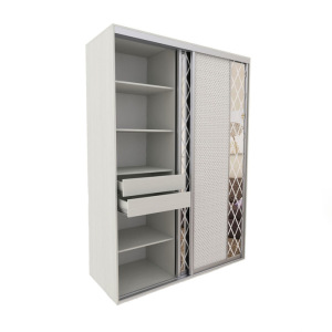 Блок ящиков для шкафов-купе 1000 × 600 мм и 1500 × 600 мм, цвет выбеленное дерево Блок ящиков для шкафов-купе 1000 × 600 мм и 1500 × 600 мм, цвет выбеленное дерево