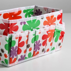 Бокс для мелочей «Цветочки», 15 карманов, 23,5×12×13 см Бокс для мелочей «Цветочки», 15 карманов, 23,5×12×13 см